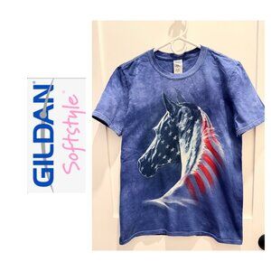 Sweet Americana Horse Tshirt NWOT